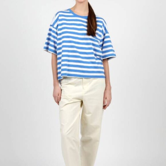 BNWT Wemoto - Clover - Women's Striped Oversized Dropped Shoulder T-Shirt - Picture 4 of 5